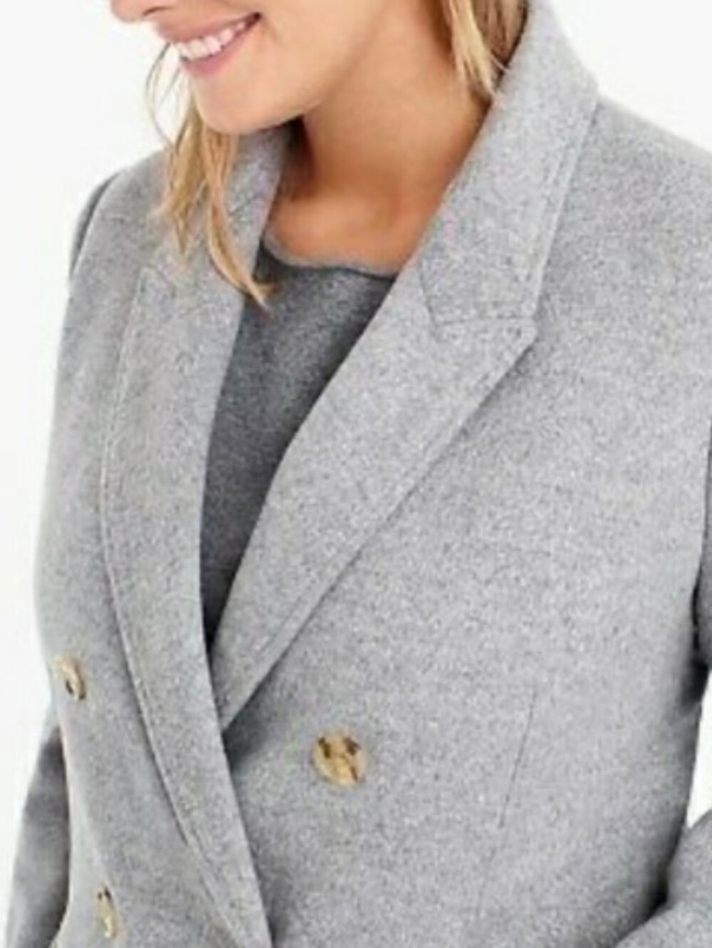 J. Crew Double Breasted Topcoat In Wool Cashmere - Picture 9 of 10